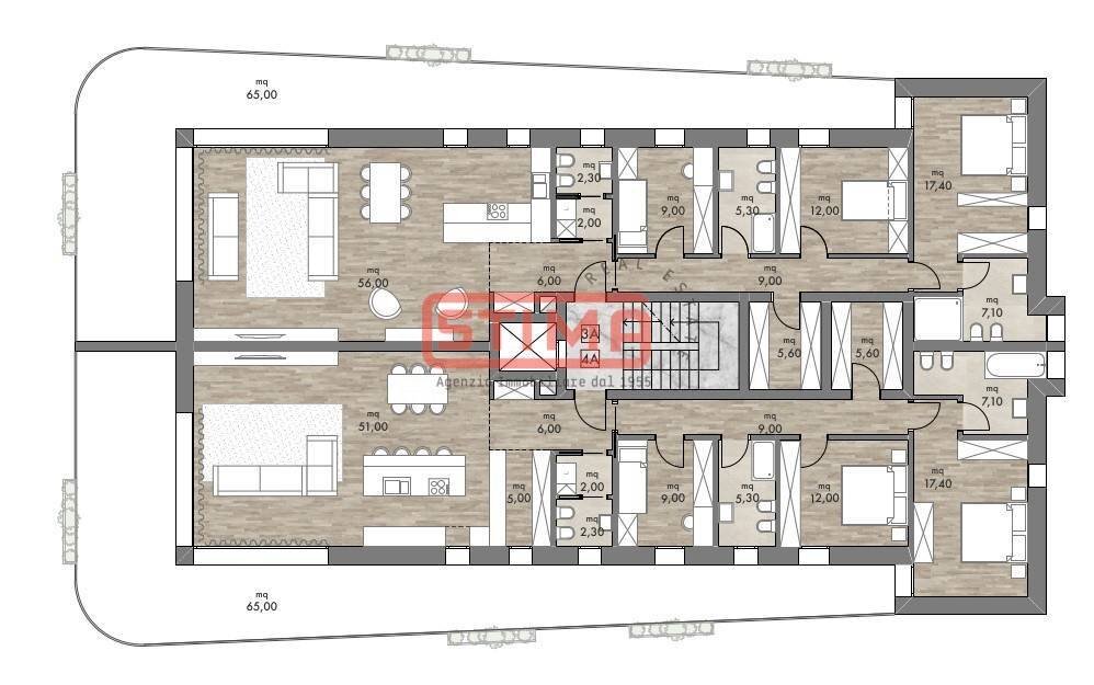 Foto 20 - Appartamento Treviso - planimetria 1