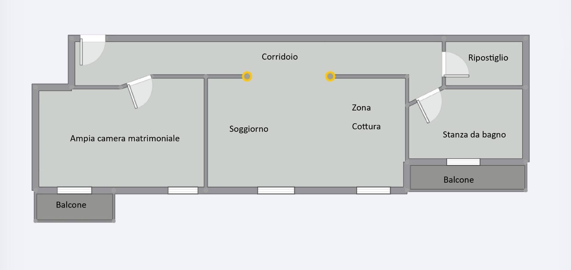 Foto 24 - Trilocale Cairo Montenotte - planimetria 1