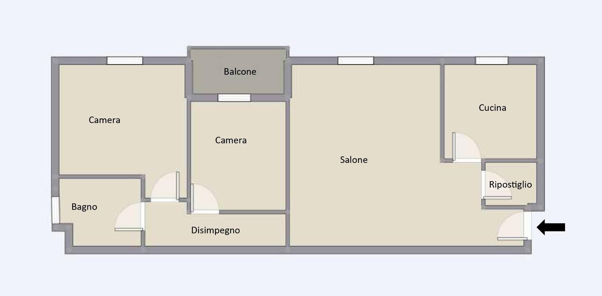 Foto 28 - Four-room apartment Millesimo - floor plans 1