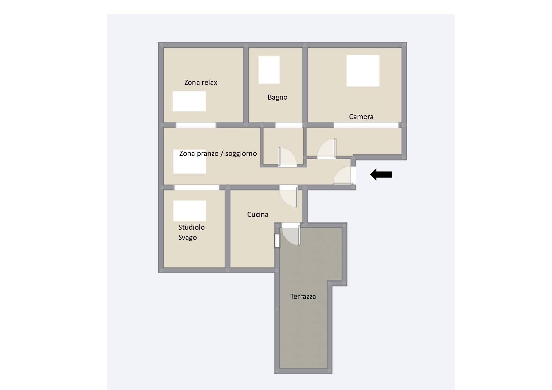 Foto 32 - Trilocale Cairo Montenotte - planimetria 1