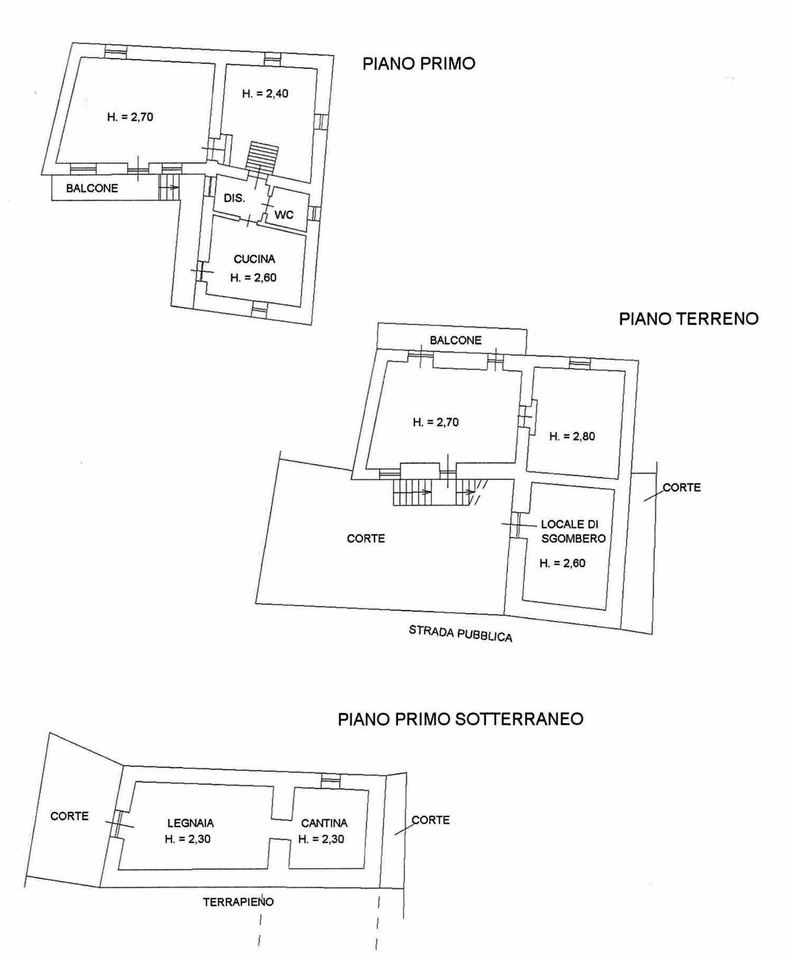 Foto 53 - Casa indipendente regione castagnito
 
17, Pezzolo Valle Uzzone - planimetria 1