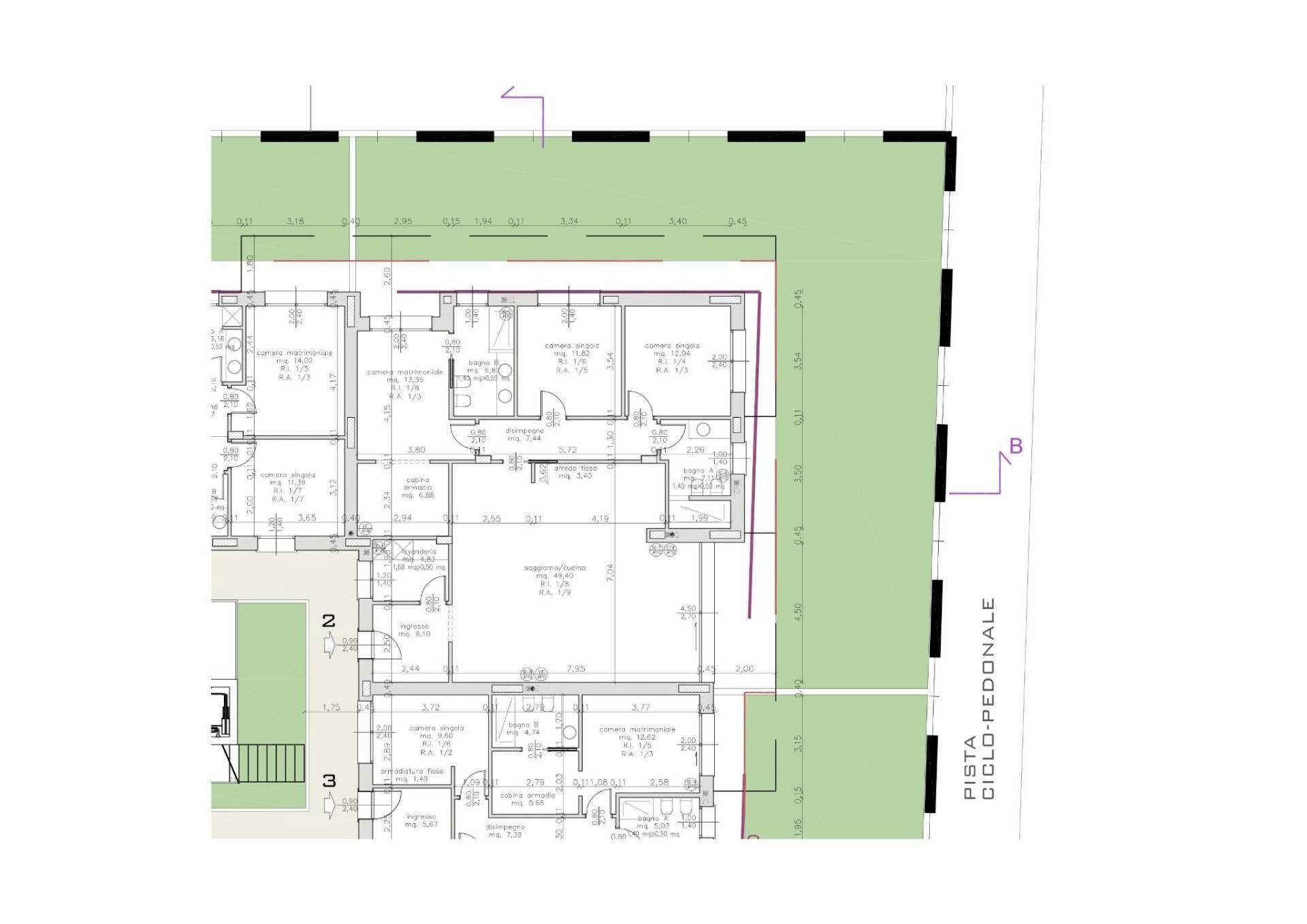 Foto 16 - Four-room apartment Don Bepo Vavassori, Valbrembo - floor plans 1