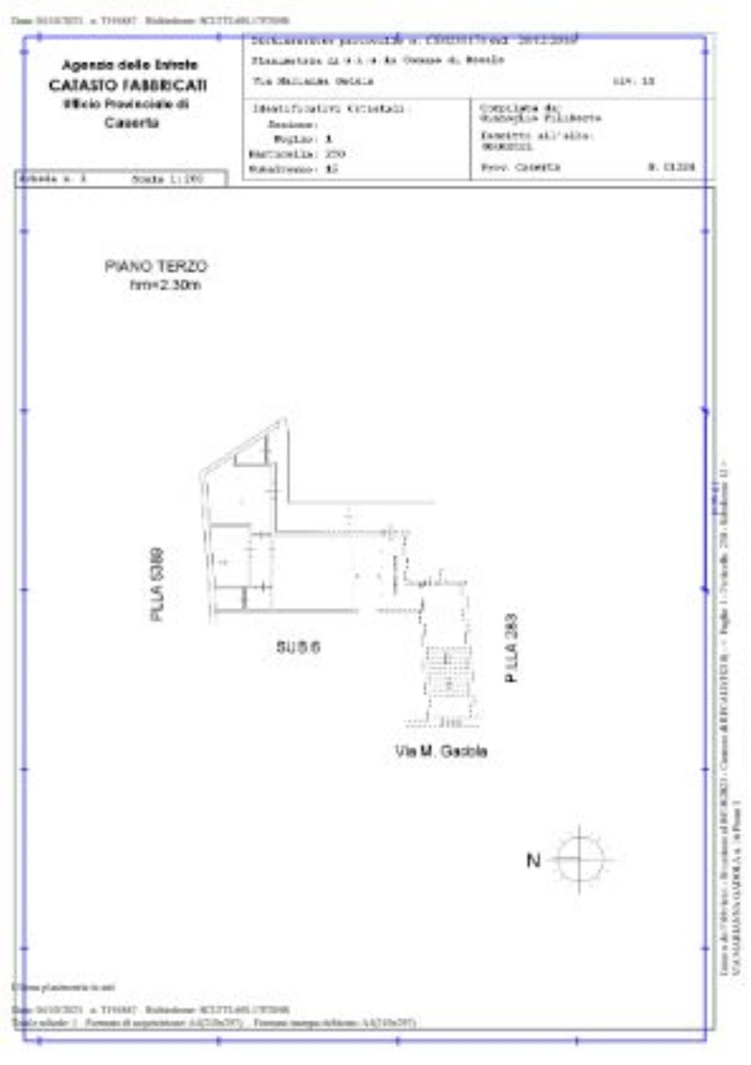 planimetria - Attico di Circumvallazione Marianna Gadola
 
22, Recale - planimetria 1