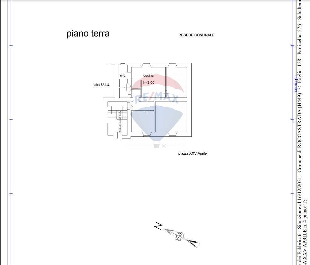 Pianta 2D - Appartamento PIAZZA XXV APRILE
 
4, Roccastrada - planimetria 1