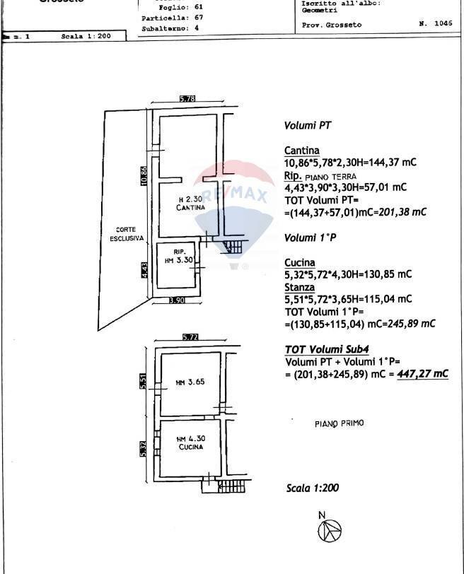 PLANIMETRIA - Rustico LOCALITA' I GESSI
 
SNC, Roccastrada - planimetria 1