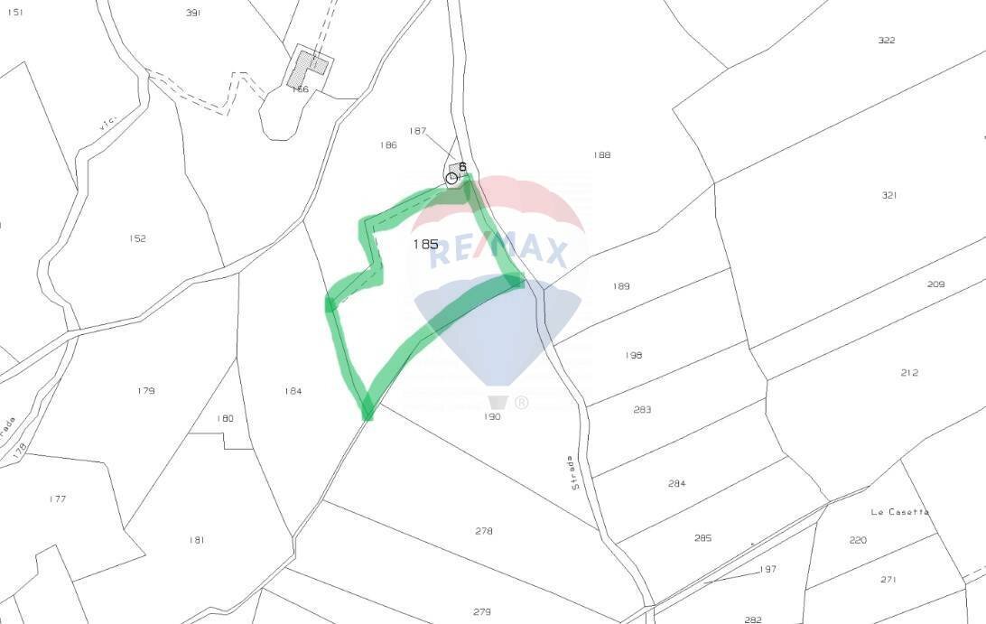 MAPPA CATASTALE - Terreno agricolo LOCALITA' CASETTE
 
SNC, Roccastrada - planimetria 1