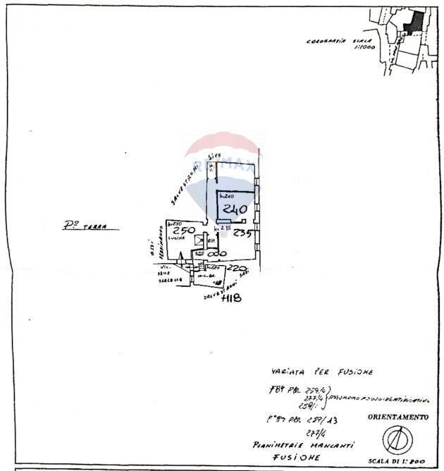 PLANIMETRIA - Casa indipendente VICOLO DELLE SCALELLE
 
5, Roccastrada - planimetria 1
