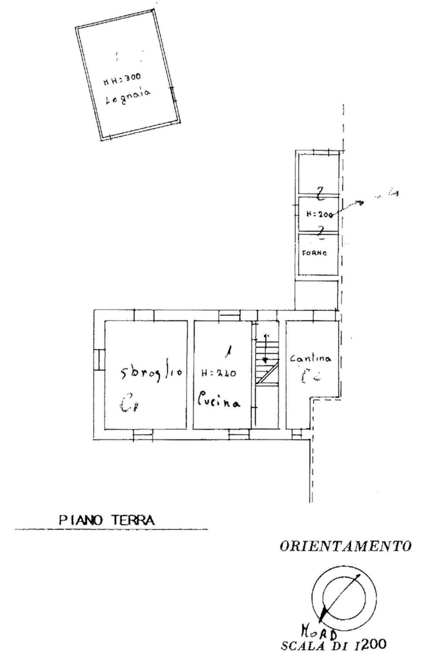 planimetria - Casa semi indipendente VIA SAVIGNANO, Cartoceto - planimetria 1