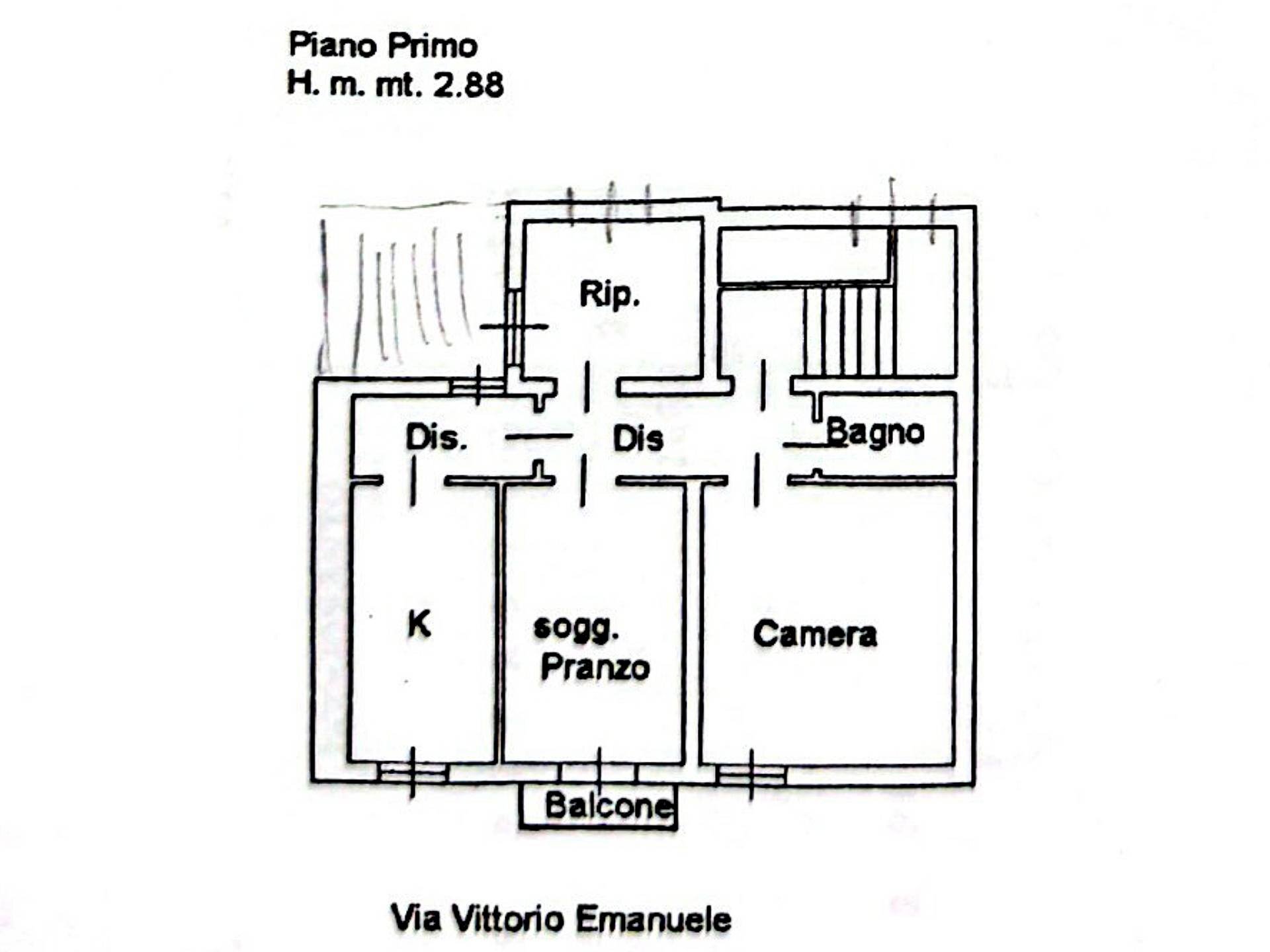 Foto 23 - Casa semi indipendente VITTORIO EMANUELE
 
1, Luogosanto - planimetria 1