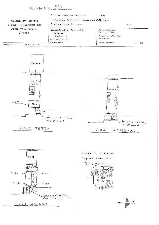 Foto 9 - Villa a Schiera Chitignano - planimetria 1
