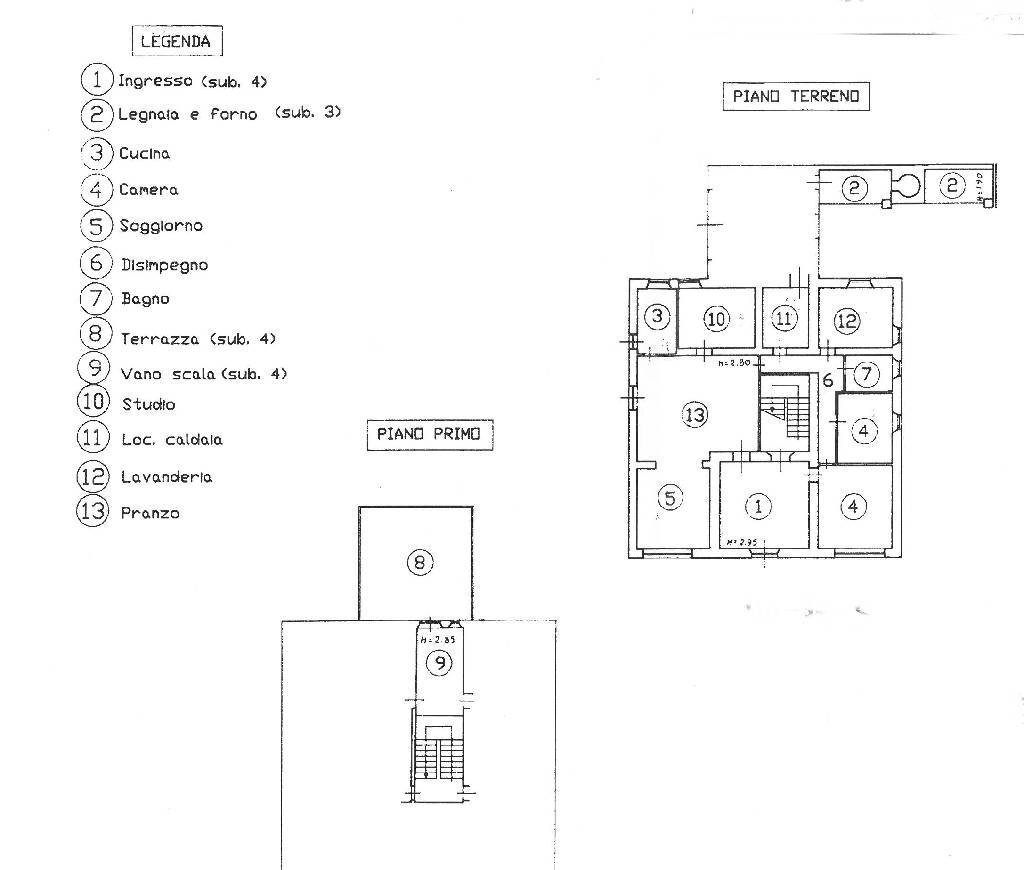 Foto 5 - Villa LA RIMESSA
 
59, Chiusi della Verna - floor plans 1