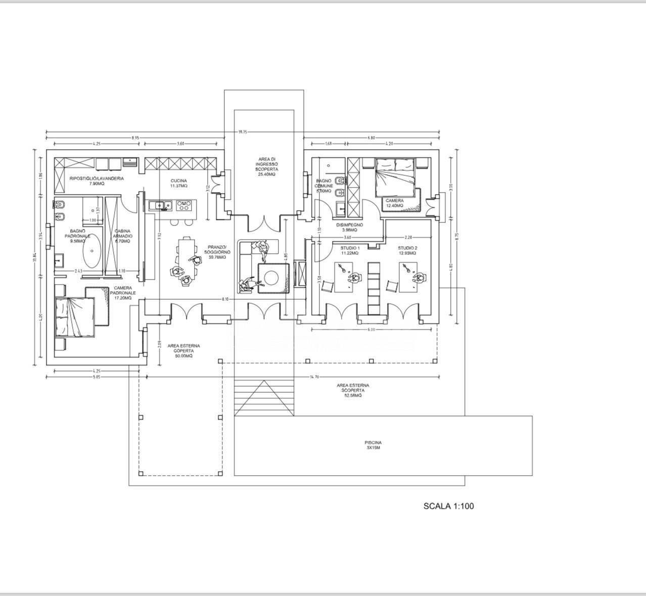 Foto 60 - Villa via Meti, Avola - floor plans 1