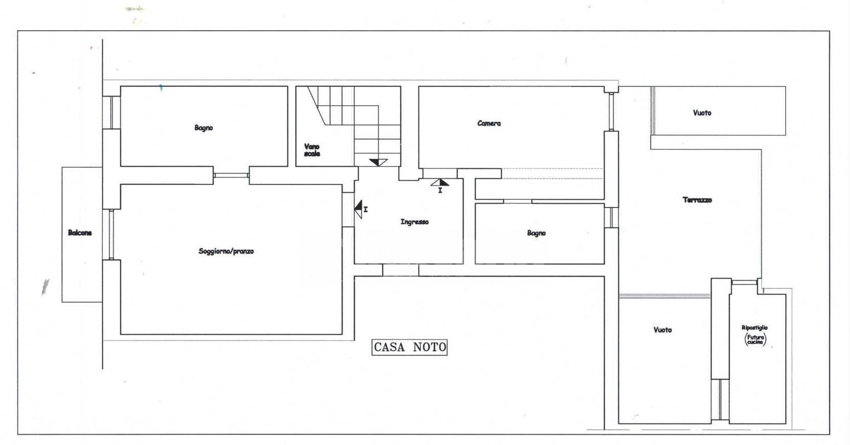 Foto 20 - Four-room apartment via aurispa, Noto - floor plans 1