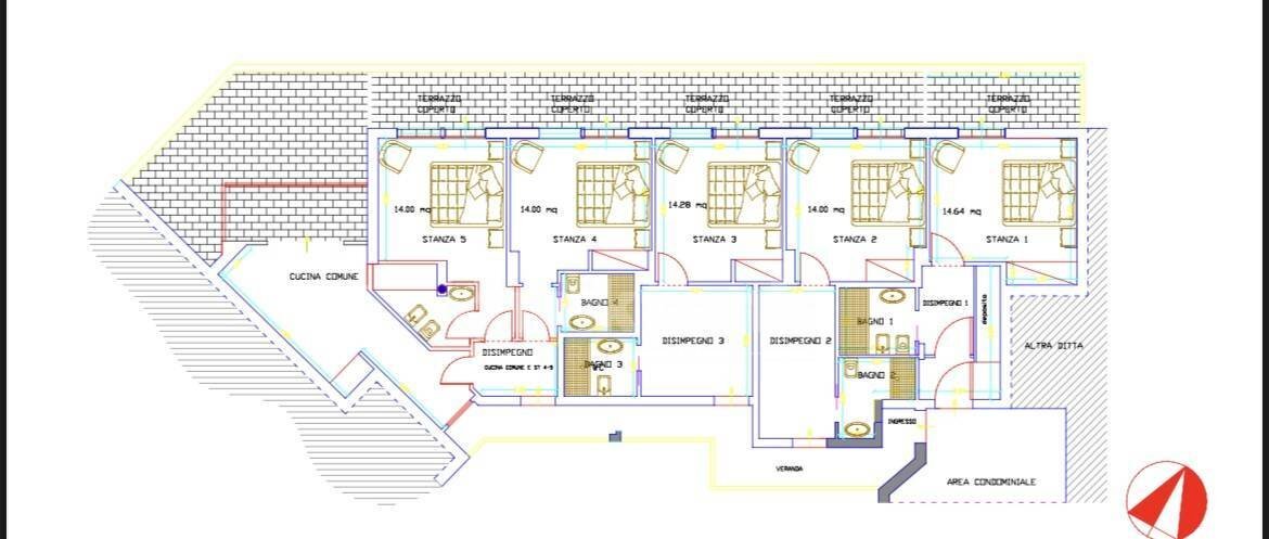 Foto 18 - Attico via teocrito, Catania - planimetria 1
