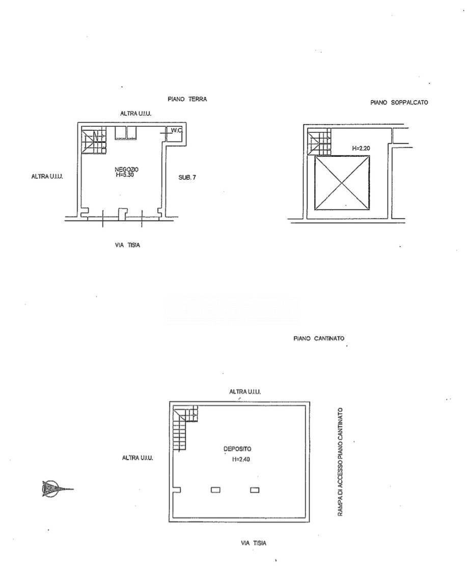 Foto 12 - Locale Commerciale Via Tisia, Siracusa - planimetria 1
