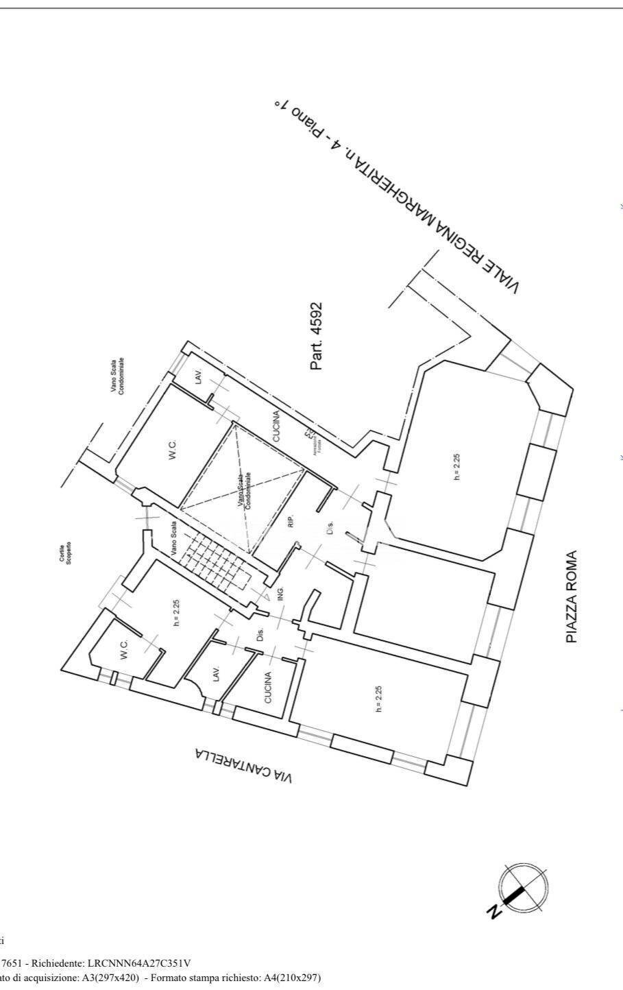 Foto 15 - Apartment Piazza Roma, Catania - floor plans 1