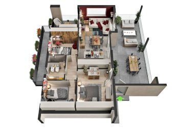 Planimetria - Quadrilocale Regione Arionda, Aosta - foto 9