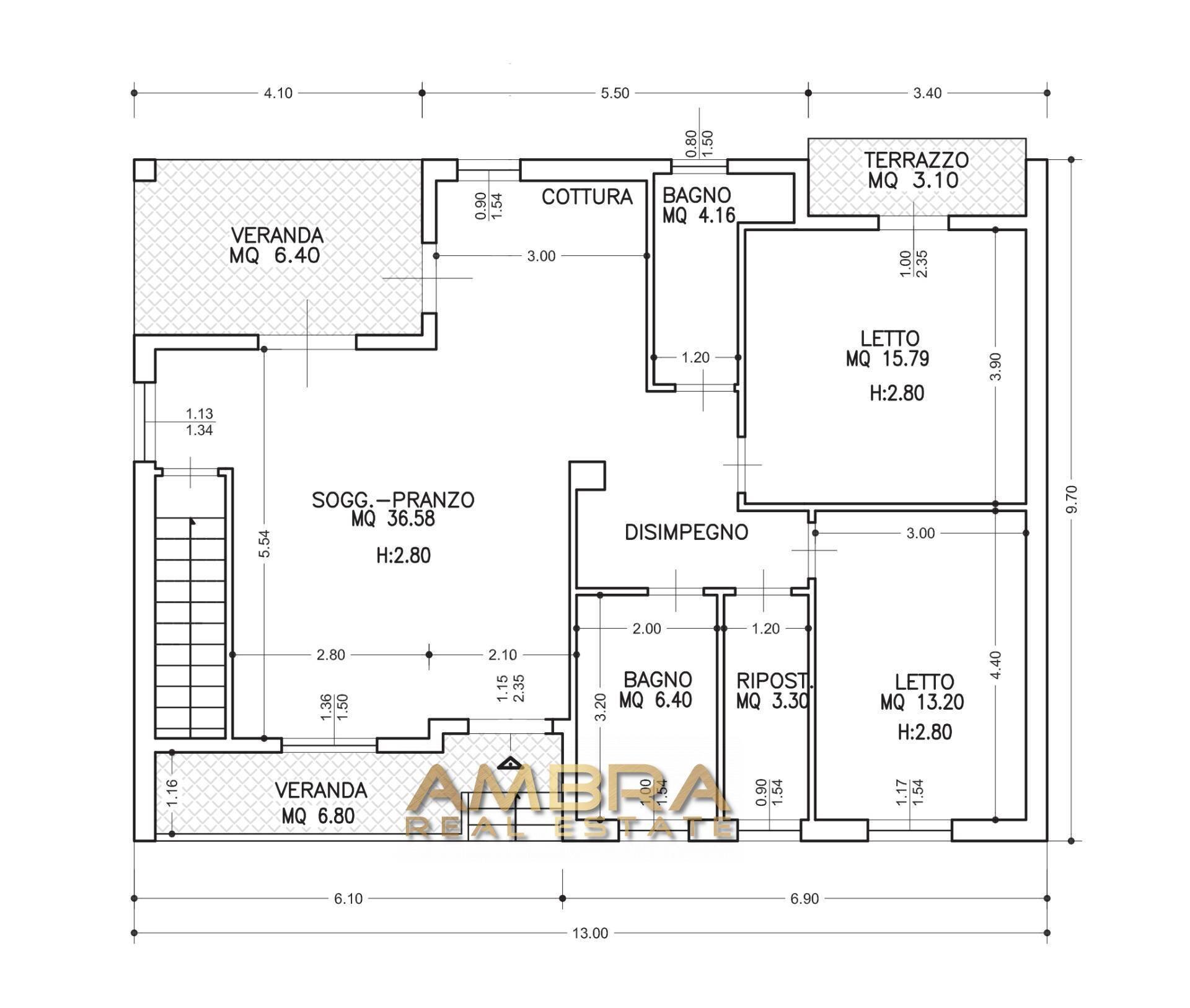 Foto 45 - Quadrilocale Trinità d'Agultu e Vignola - planimetria 1