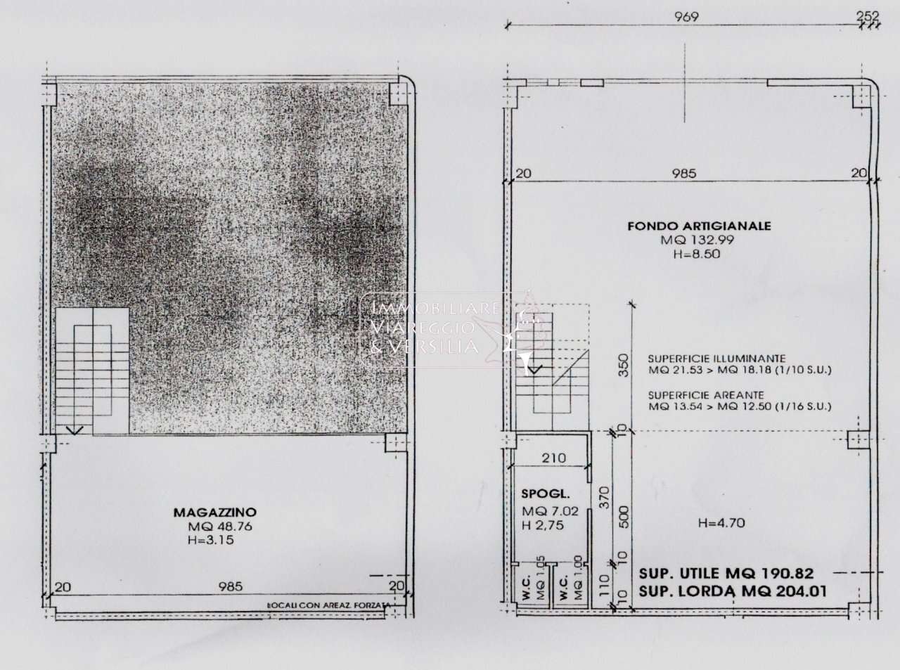 Foto 1 - Magazzino Viareggio - planimetria 1