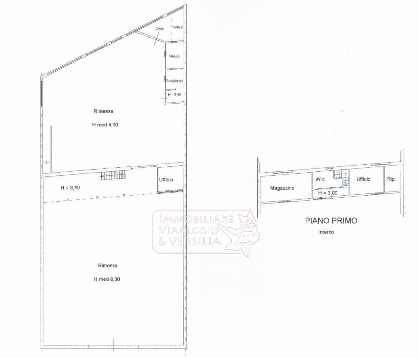 Foto 10 - Magazzino via di Montramito, Viareggio - planimetria 1