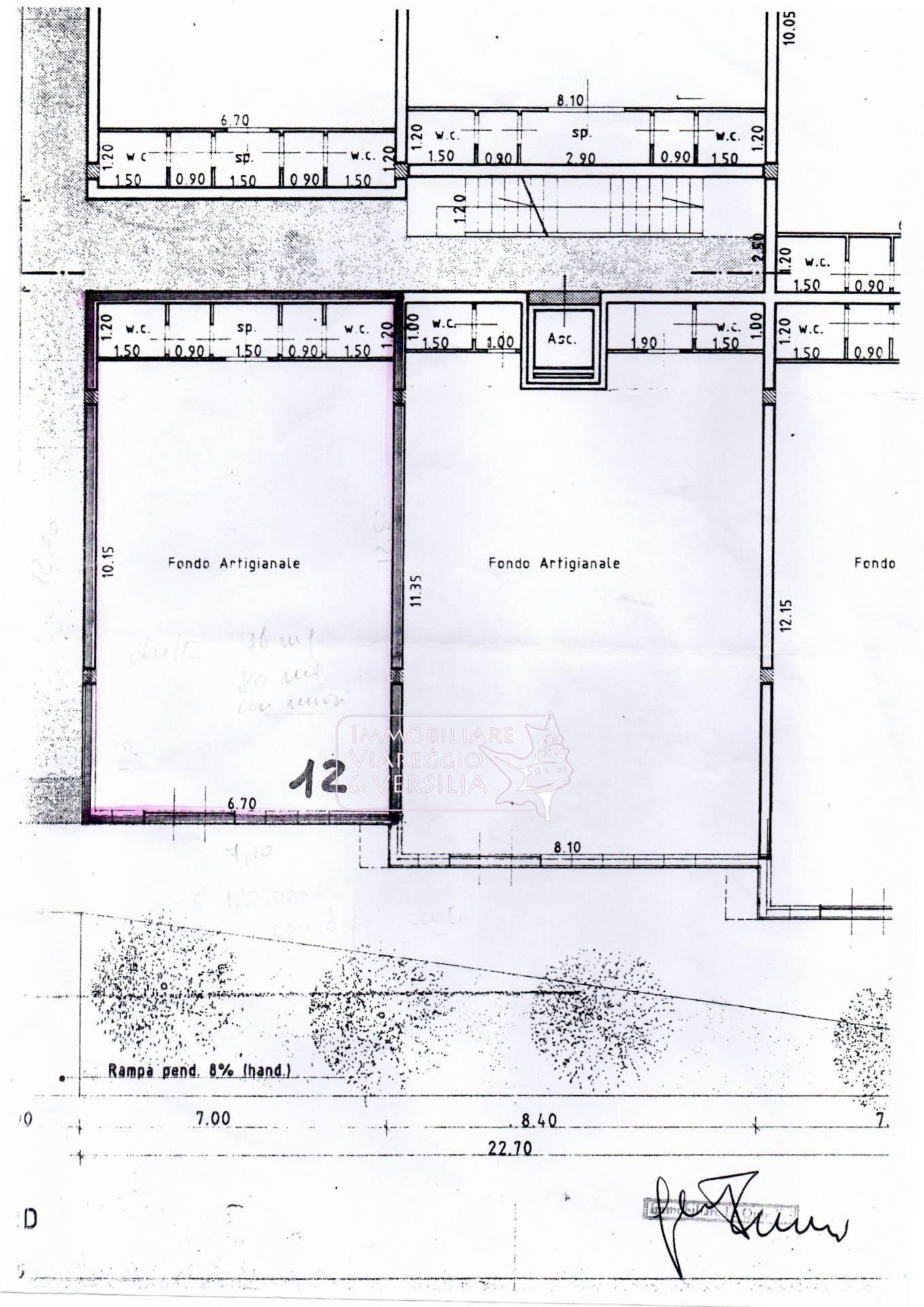 Foto 7 - Laboratorio via Aurelia, Viareggio - planimetria 1