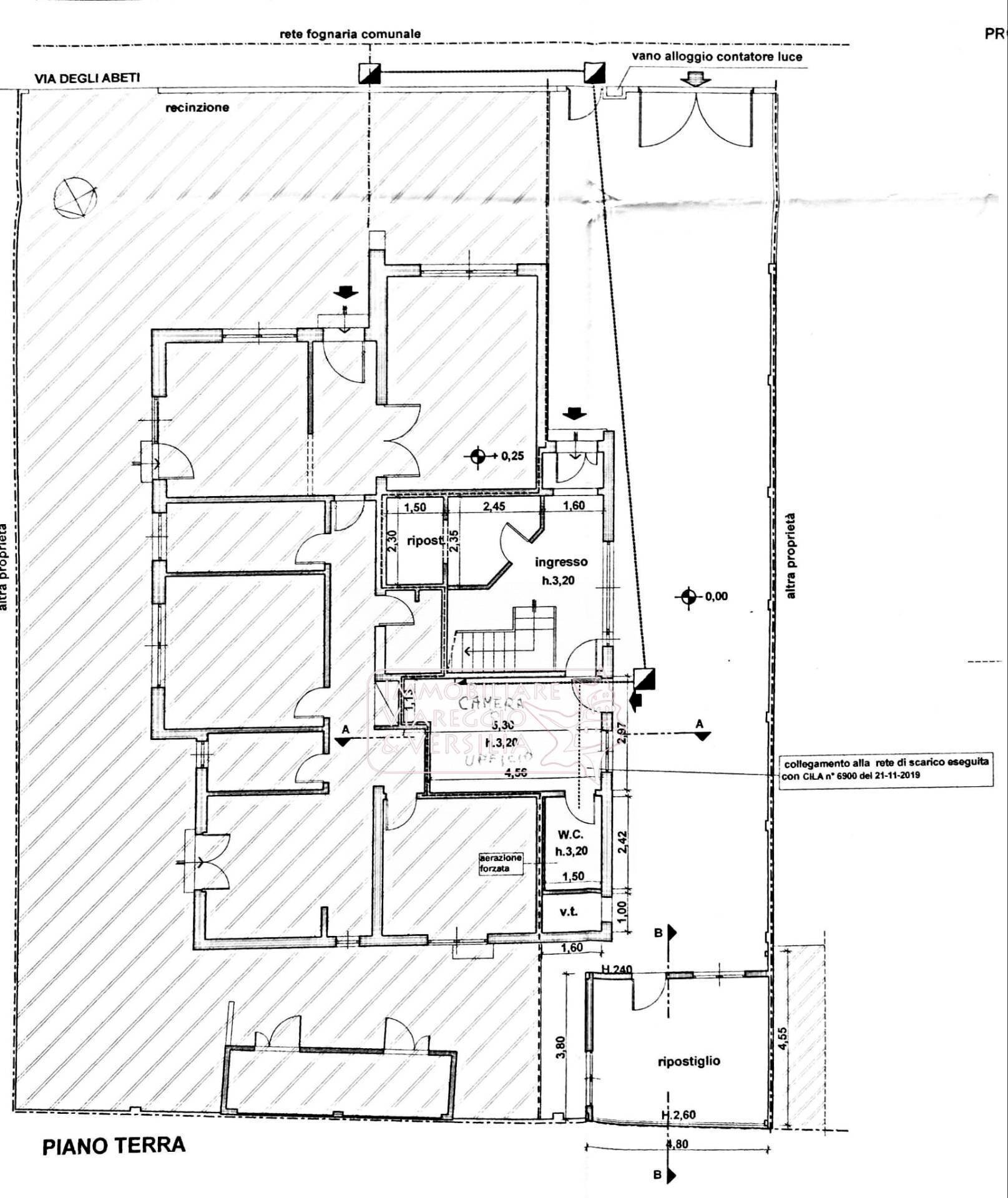 Foto 36 - Semi-detached house via della Portichina, Viareggio - floor plans 1