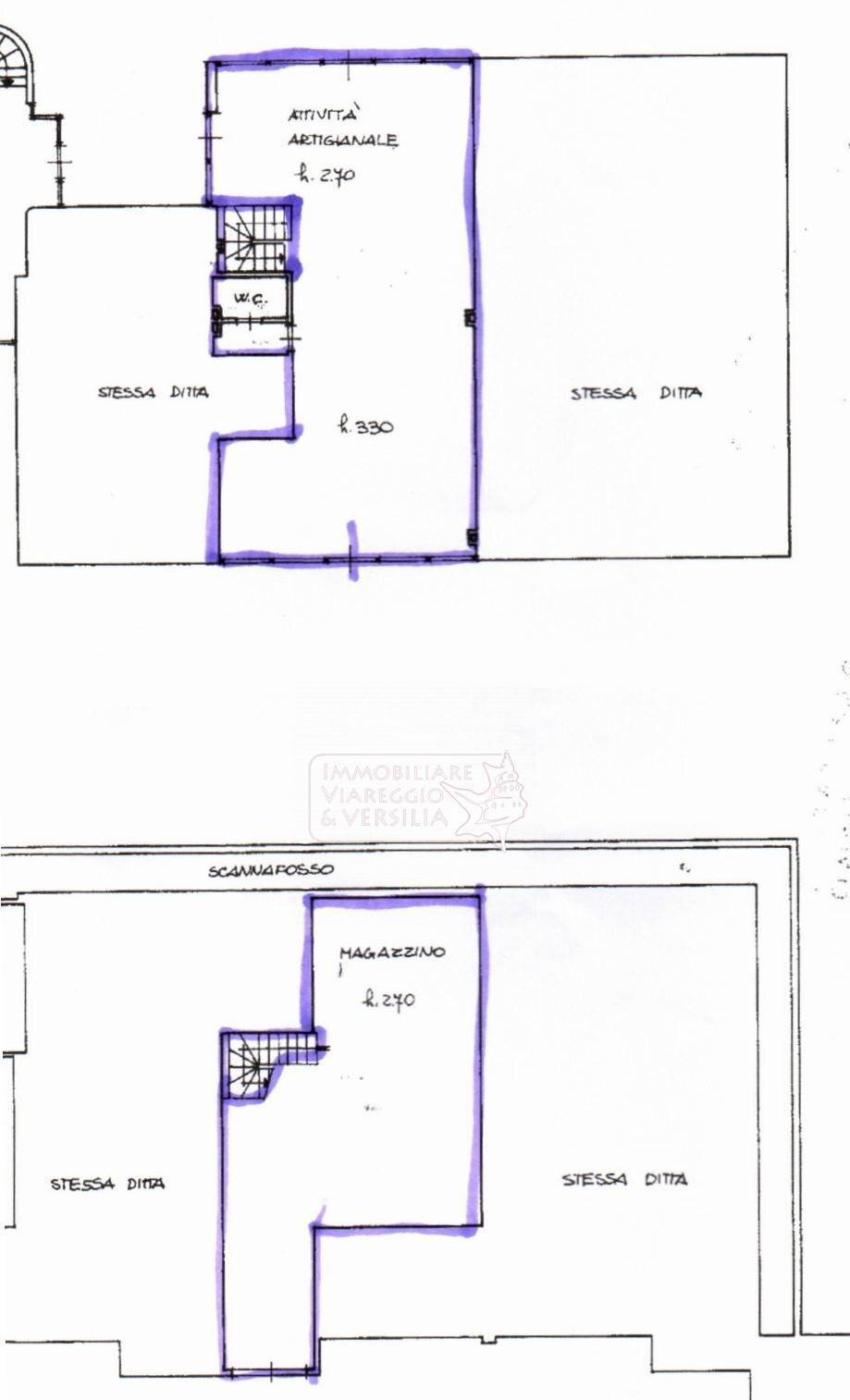 Foto 1 - Ufficio via di Montramito
 
116, Viareggio - planimetria 1