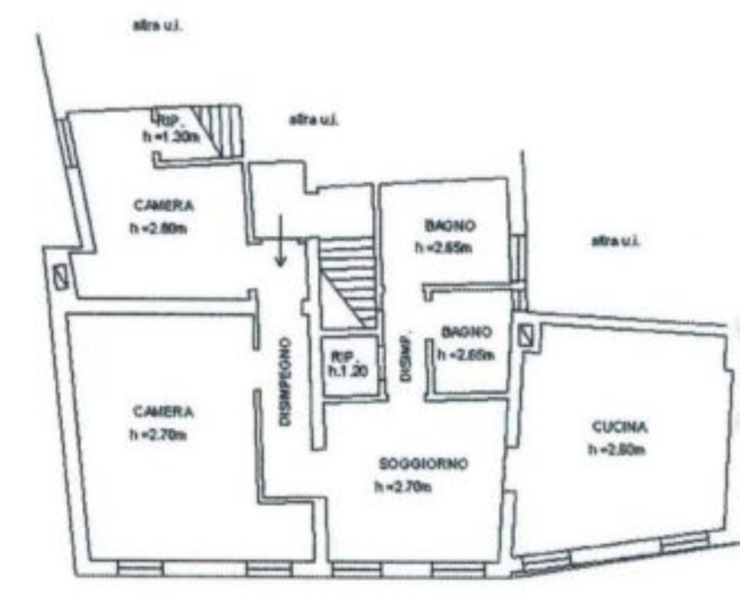 planimetria - Four-room apartment Lista Vechia dei Bari, Venezia - floor plans 1