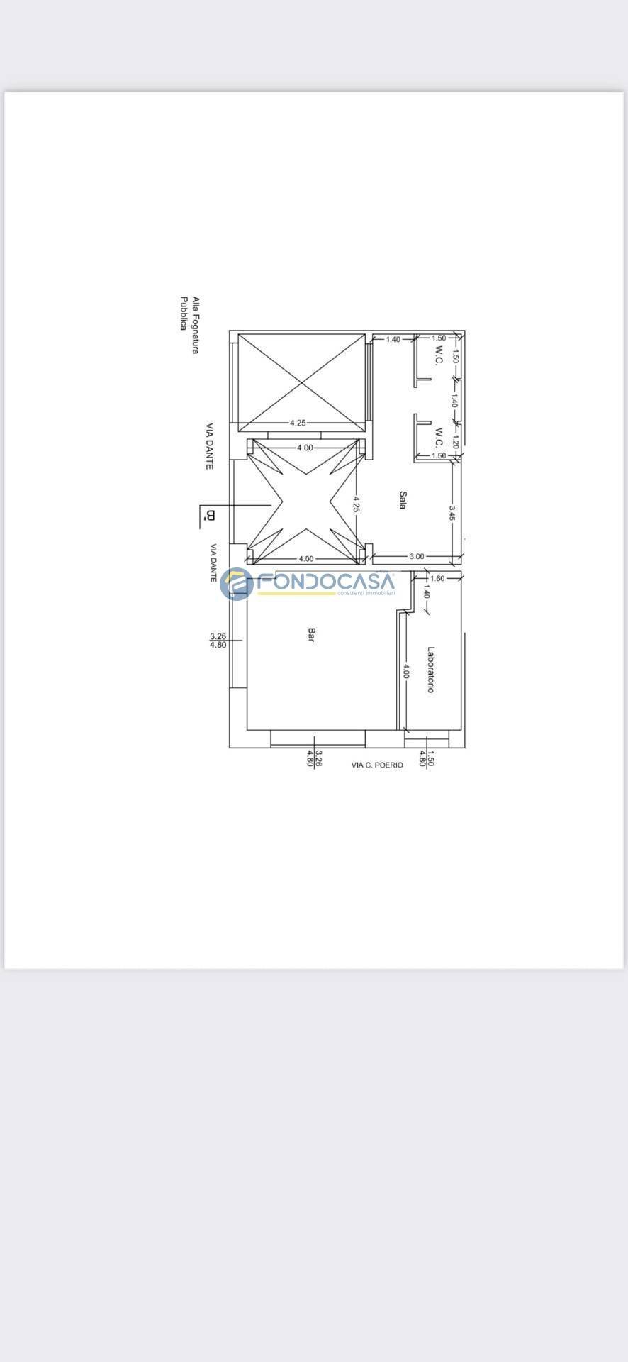 Foto 22 - Attività Commerciale Dante
 
Snc, Campi Salentina - planimetria 1