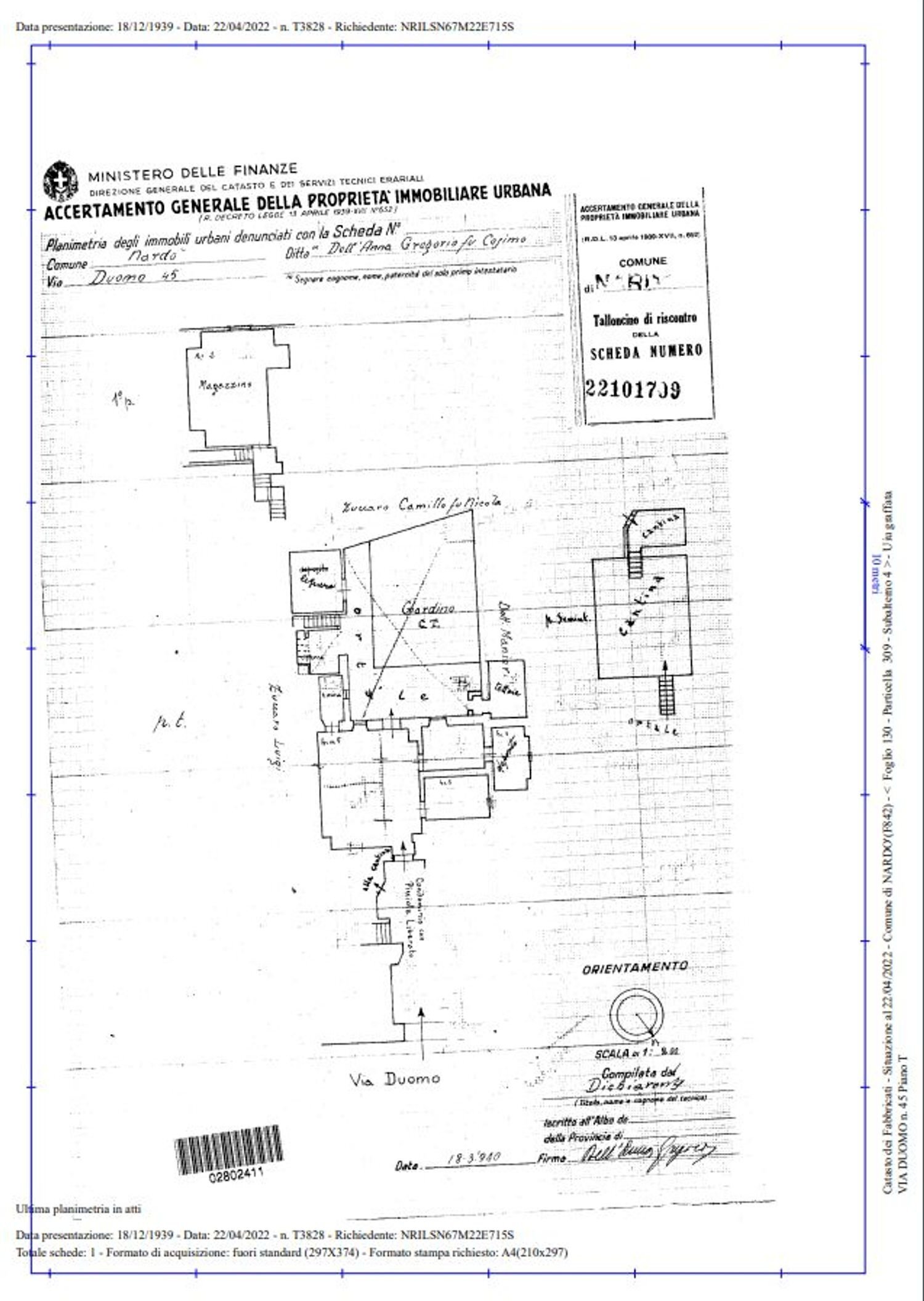 planimetria - Independent house Duomo, Nardò - floor plans 1