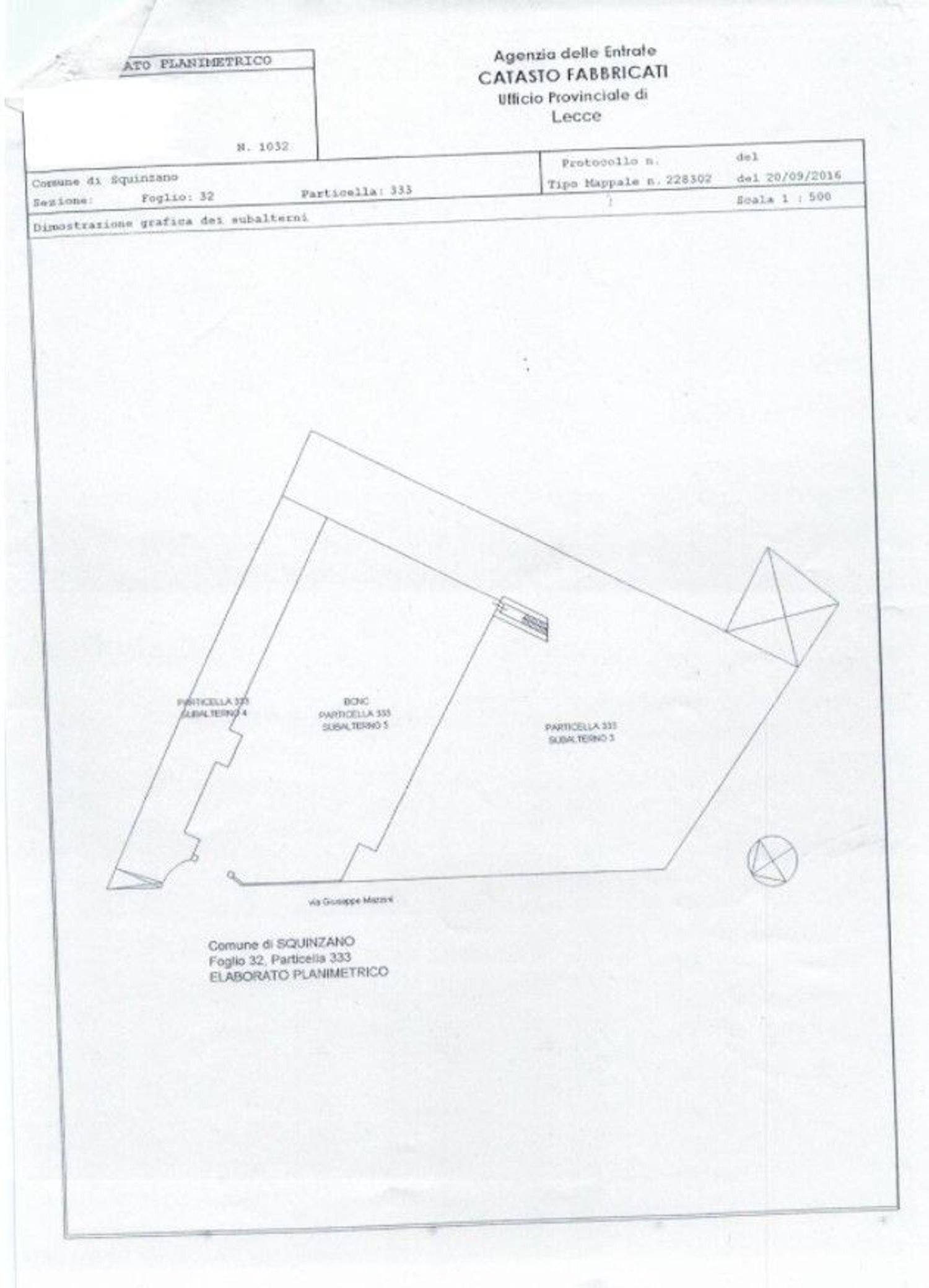 planimetria - Commercial Premises Giuseppe Mazzini
 
10, Squinzano - floor plans 1