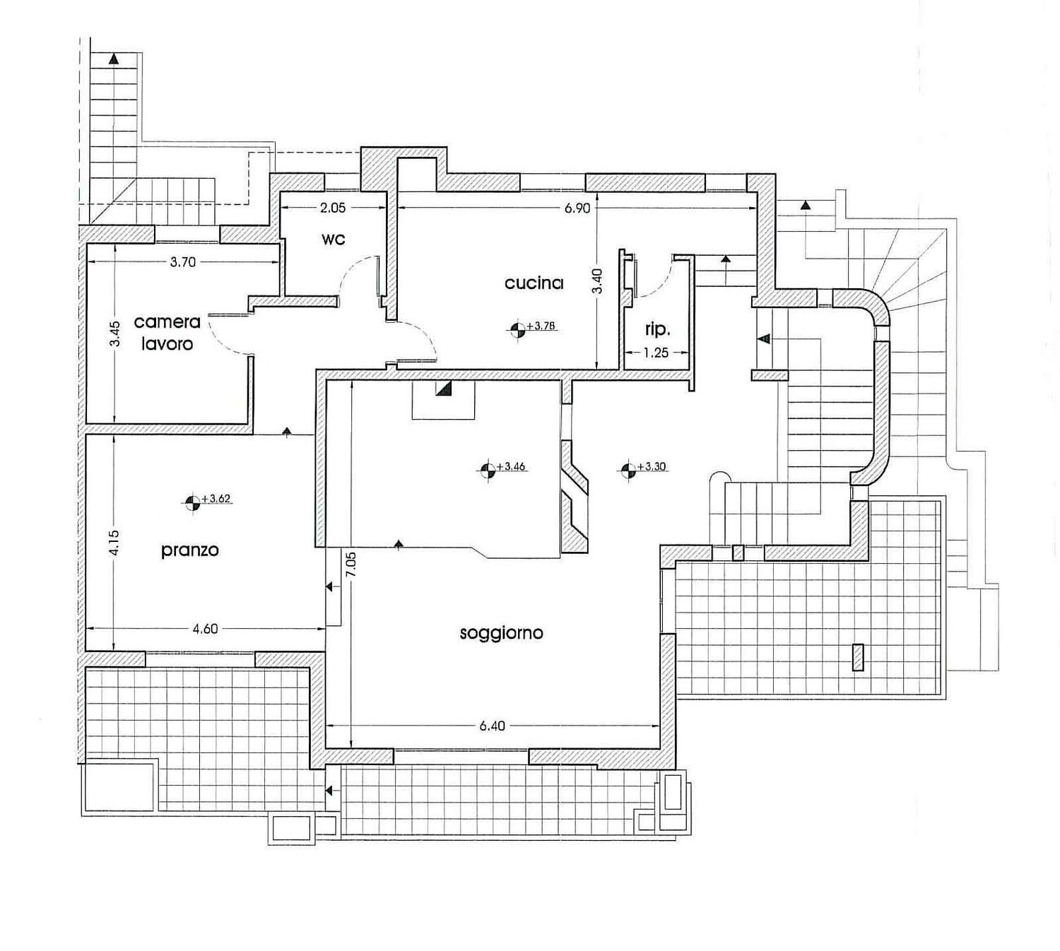 planimetria - Villa Pietro Micca
 
43, Nardò - planimetria 1