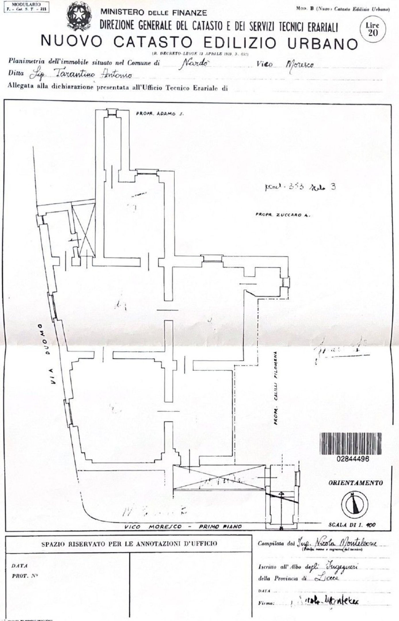 planimetria - Apartment Moresco
 
3, Nardò - floor plans 1