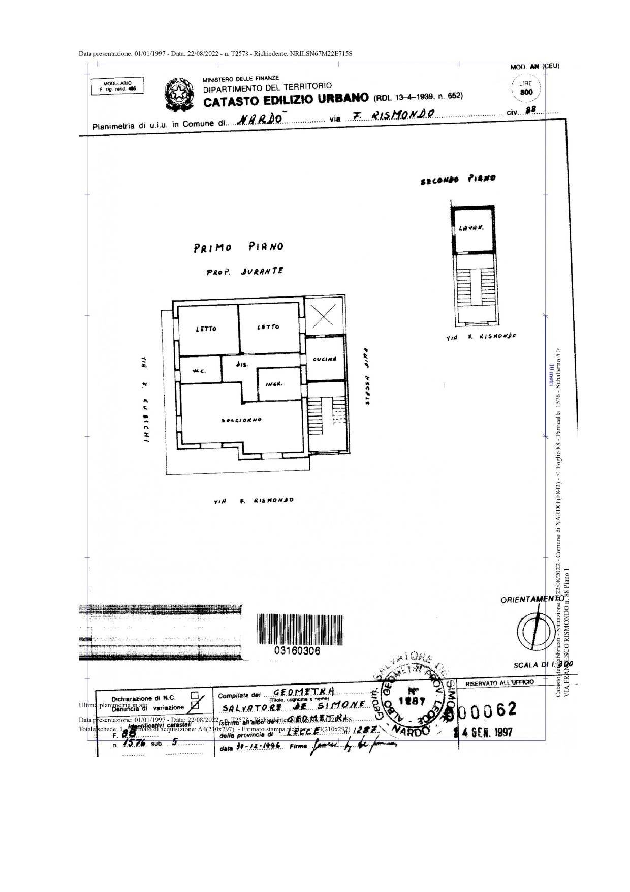 Foto 21 - Apartment Francesco Rubichi
 
19, Nardò - floor plans 1