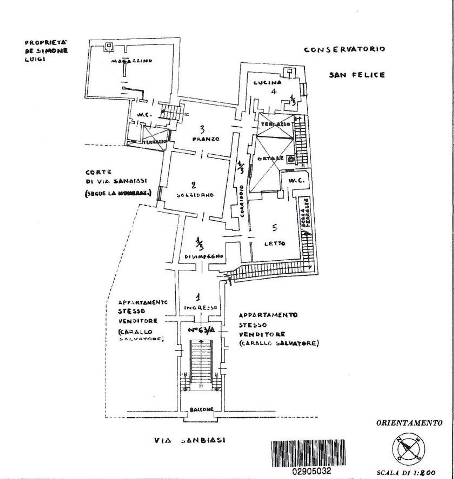 planimetria - Appartamento Sambiasi
 
63, Nardò - planimetria 1