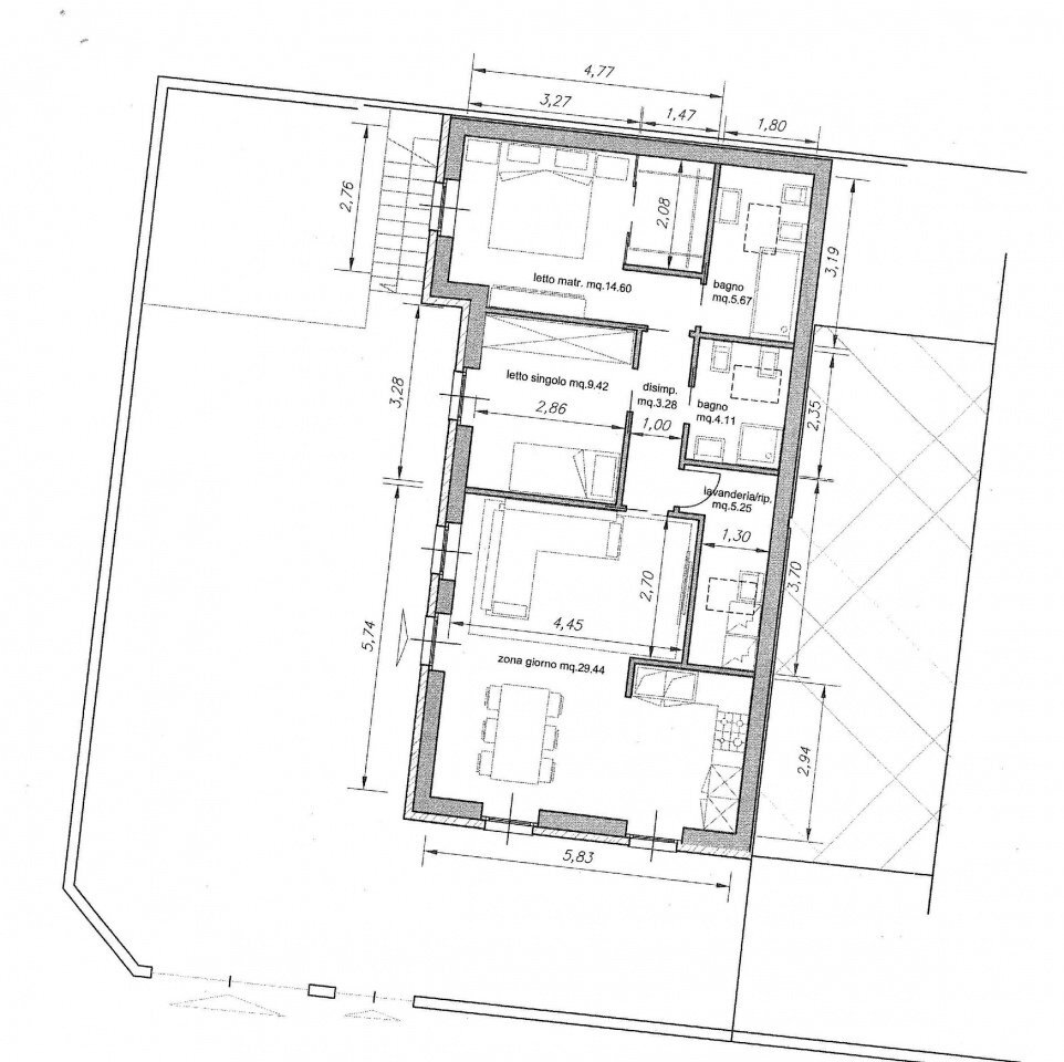 pianta 2 - Terreno edificabile via carella, Rottofreno - foto 1