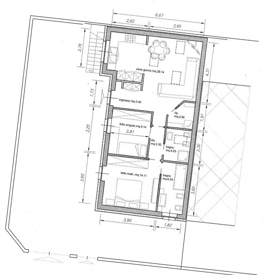 pianta 4 - Terreno edificabile via carella, Rottofreno - foto 3