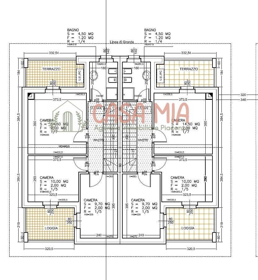 Foto 13 - Terraced Villa Via mozart, Rottofreno - floor plans 1