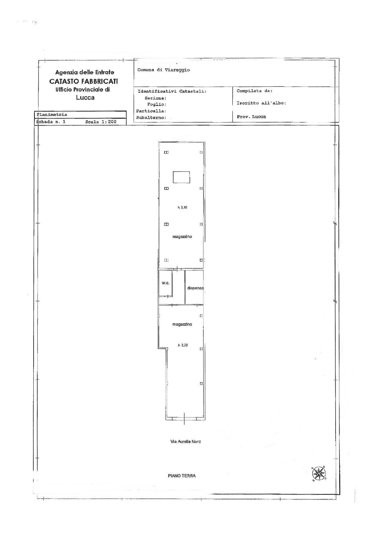 Foto 13 - Commercial Premises Via Aurelia Nord, Viareggio - floor plans 1