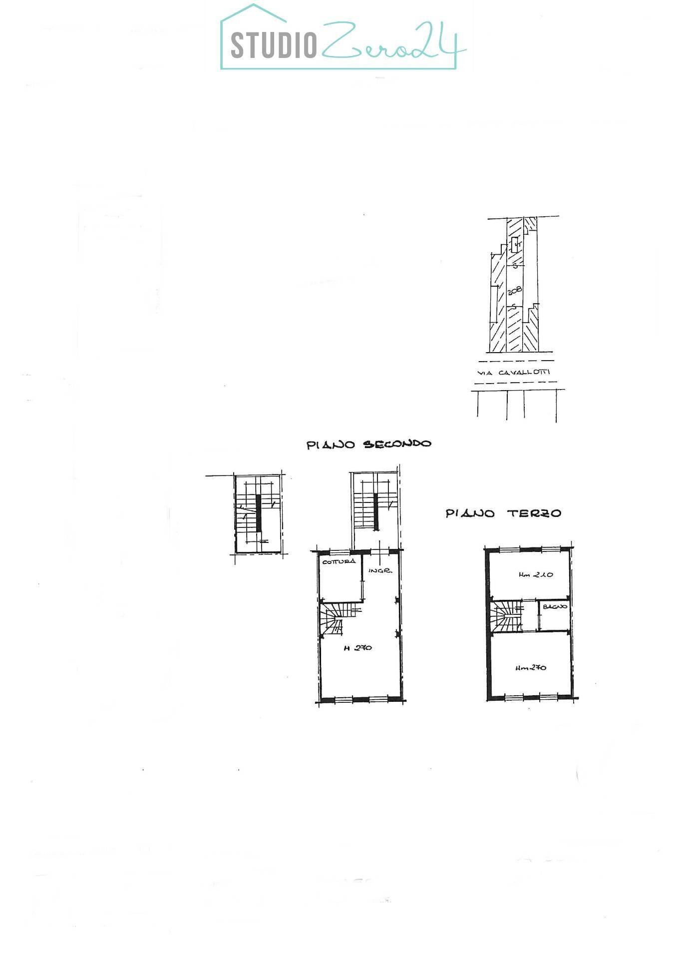 Foto 22 - Appartamento via cavallotti, Viareggio - planimetria 1