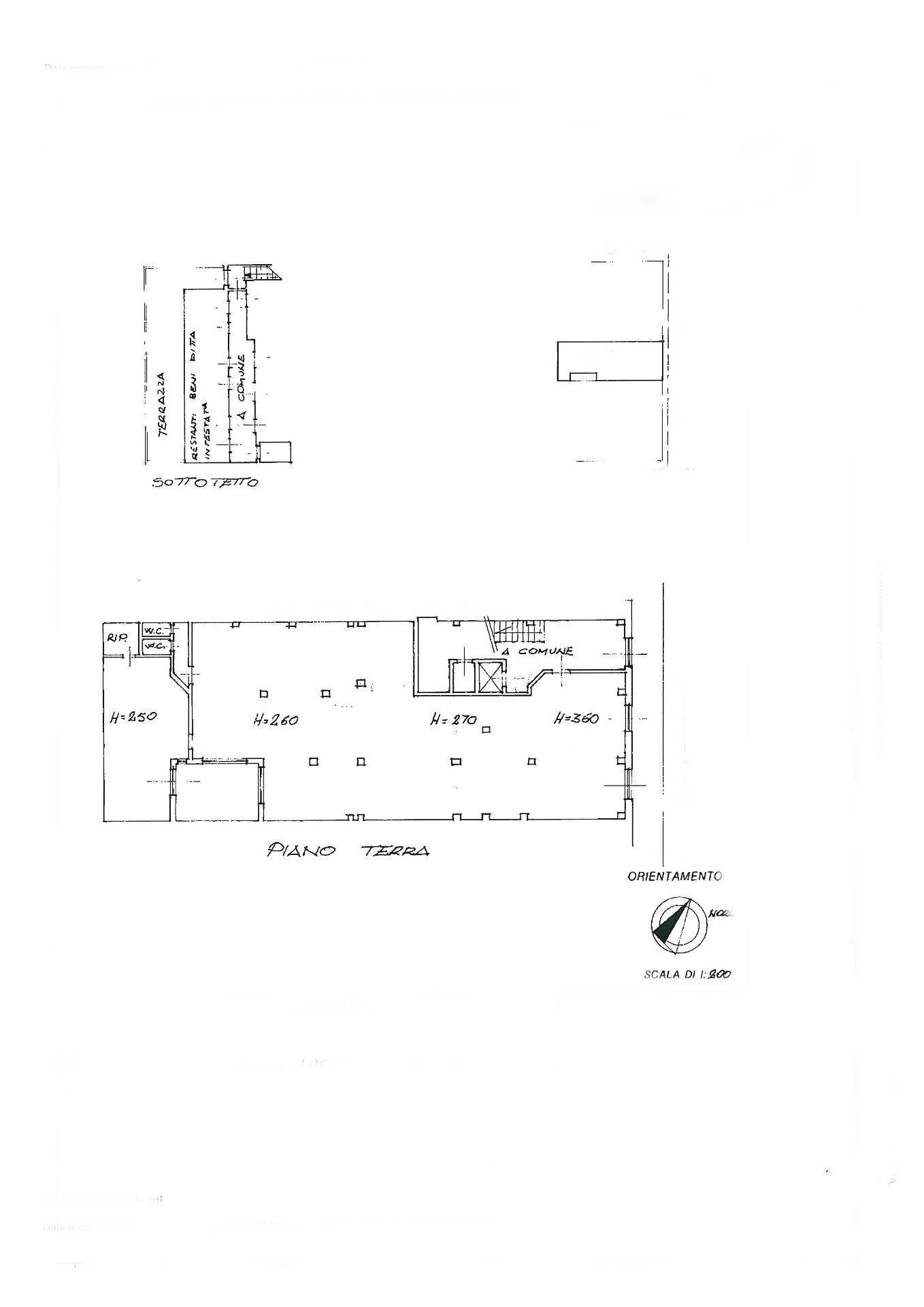 Foto 17 - Locale Commerciale Via Ugo Foscolo, Viareggio - planimetria 1