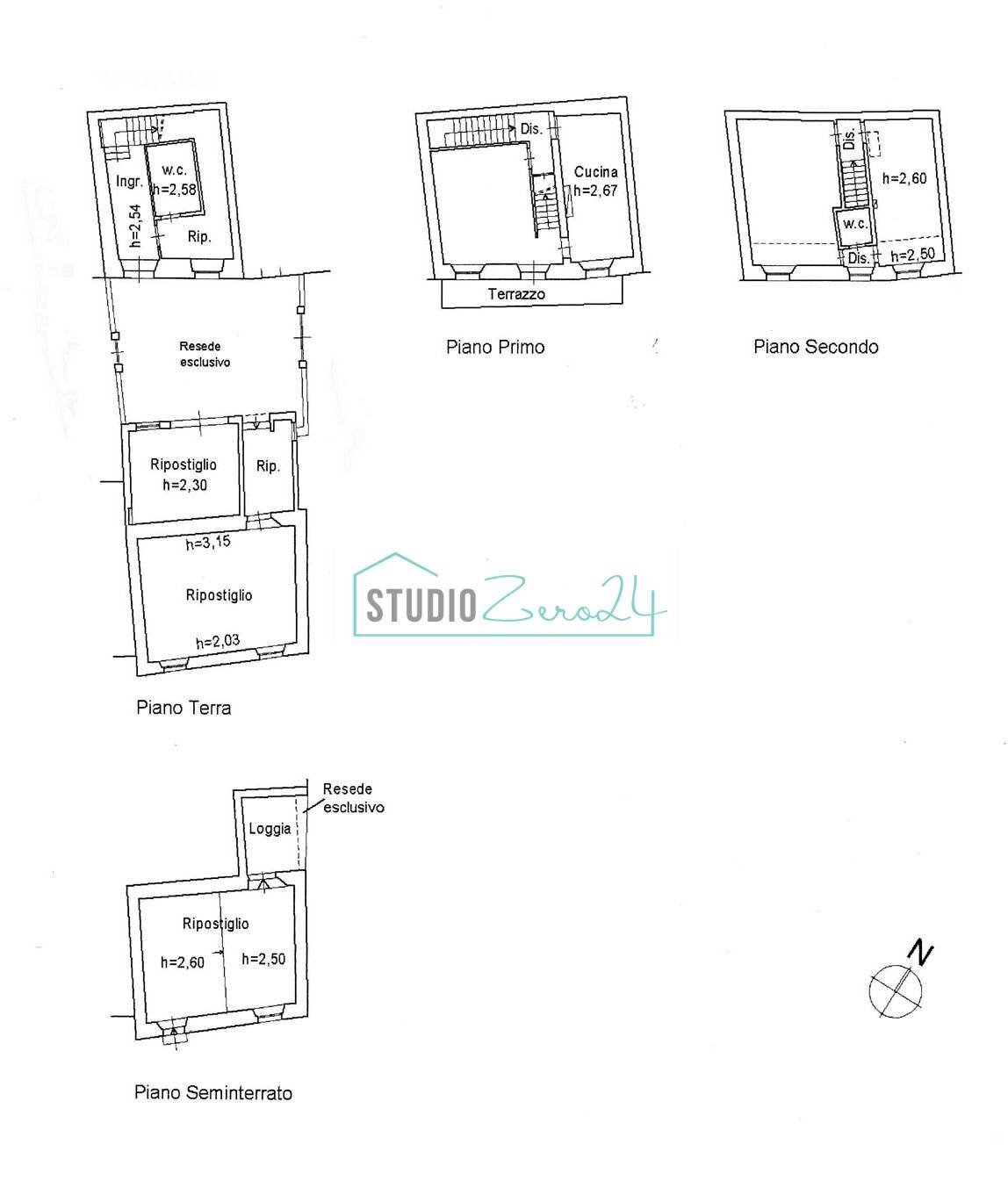 Foto 27 - Casa semi indipendente Stazzema - planimetria 1