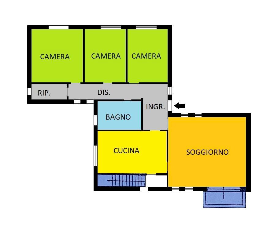 Foto 24 - Villa Via Vallazza, Caselle Landi - planimetria 1