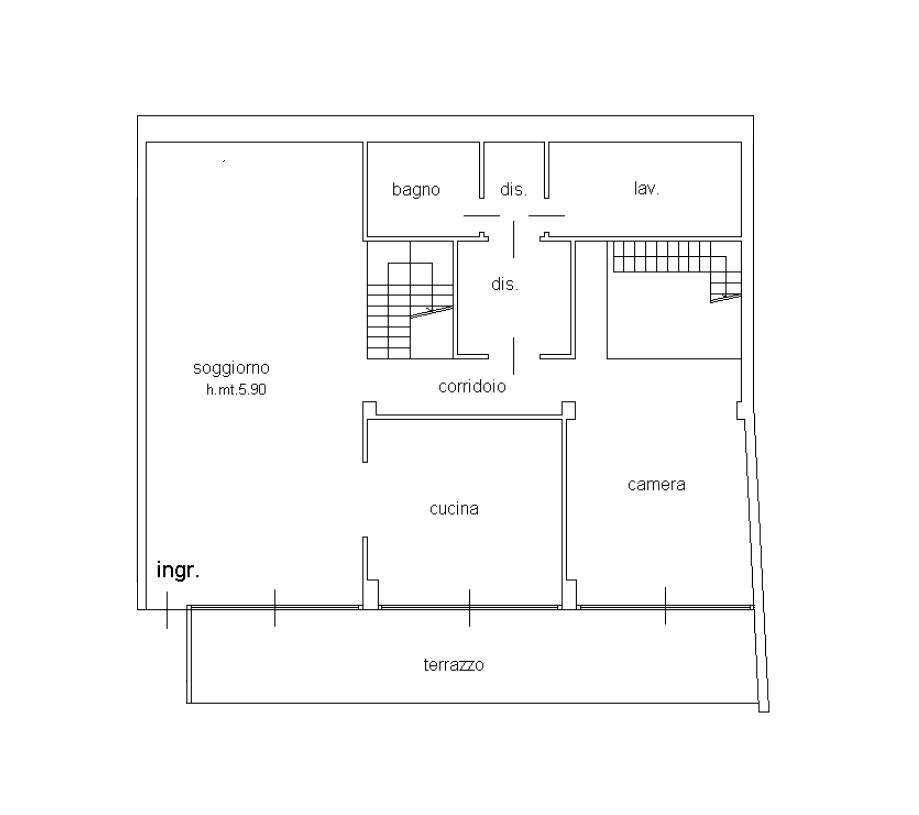 Foto 35 - Quadrilocale Corso Vittorio Emanuele Ii, Piacenza - planimetria 1