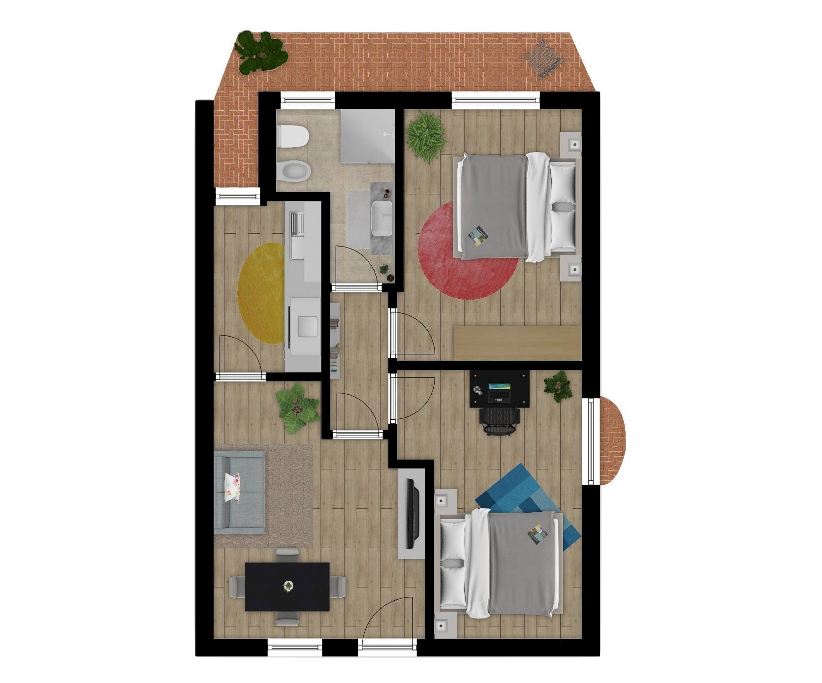 Foto 32 - Appartamento via del pontaccio
 
30, Sovicille - planimetria 1