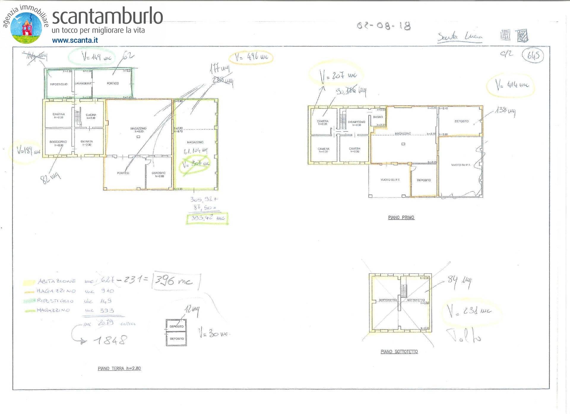 Foto 22 - Rustico Asolo - planimetria 1
