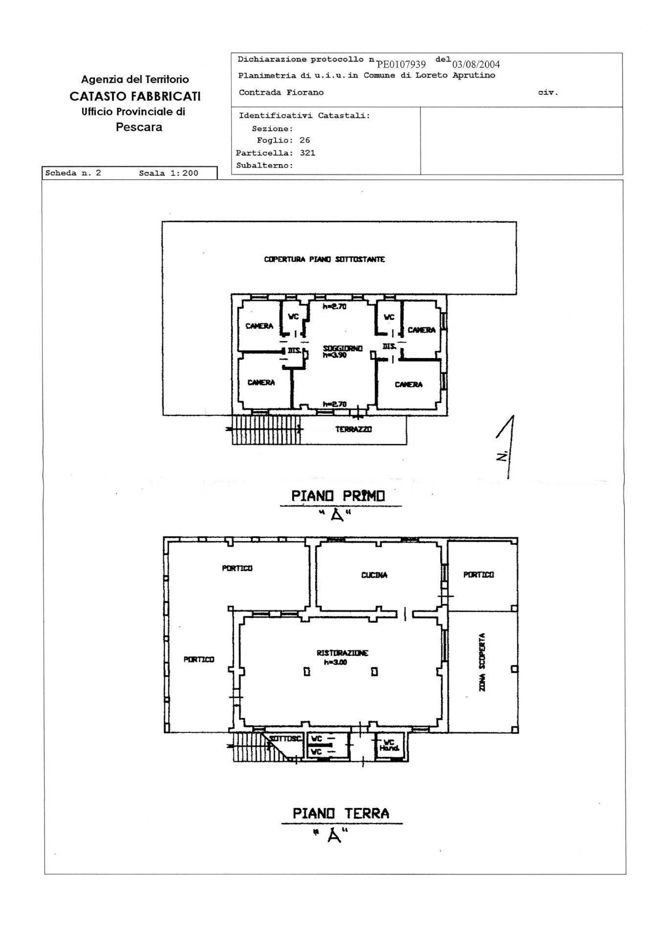 Foto 77 - Agriturismo Contrada Fiorano, Loreto Aprutino - planimetria 1