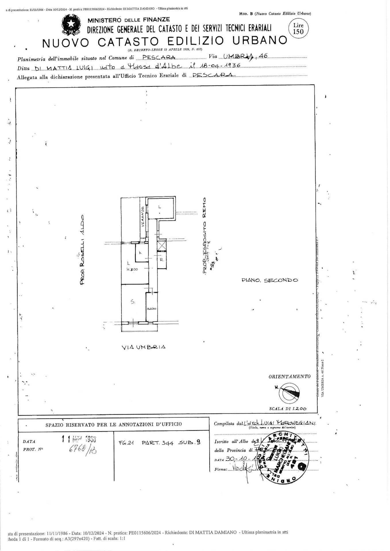 Foto 52 - Three-room apartment Via Umbria
 
46, Pescara - floor plans 1