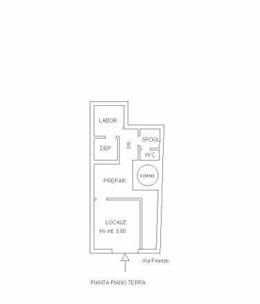 Foto 27 - Locale Commerciale Via Firenze
 
51, Gallipoli - planimetria 1
