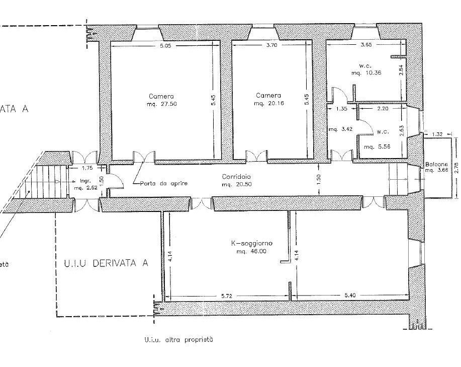 Foto 22 - Trilocale Via Zepponami, Montefiascone - planimetria 1